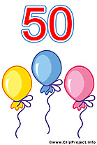 50 ans images – Anniversaire clip art gratuit