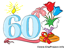 60 ans clipart gratuit – Anniversaire images