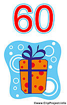 60 ans image gratuite – Anniversaire clipart