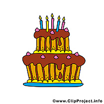 Dessins gratuits gâteau – Anniversaire clipart