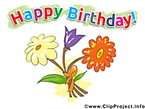 Fleurs image – Anniversaire images cliparts