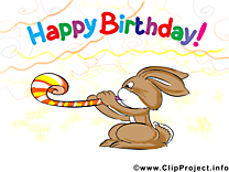 Lapin dessins gratuits – Anniversaire clipart