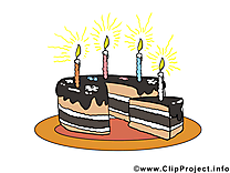 Morceau gâteau clipart – Anniversaire dessins