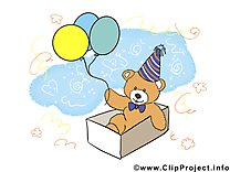 Ours en peluche clip art gratuit – Anniversaire dessin