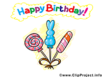 Sucrerie images – Anniversaire clip art gratuit