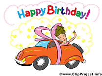 Voiture anniversaire image gratuite