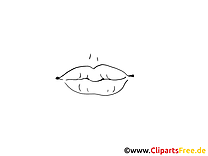 Bouche images à imprimer – Dessin clip art gratuit