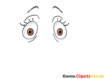 Étonné regard image gratuite – Dessin clipart