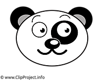 Panda illustration gratuite – Dessin clipart