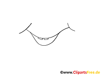 Sourire clip arts à imprimer – Dessin illustrations