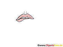 Vexé lèvres dessin illustration à télécharger gratuite