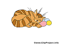 Chat clip art gratuit – Pâques images