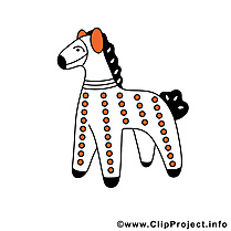 Cavale clipart – Cheval dessins gratuits