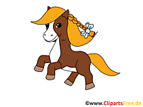 Maron poney image gratuite – Cheval illustration