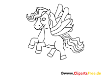 Pégase clipart – Cheval dessins gratuits