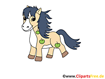 Petit poney image gratuite – Cheval cliparts