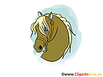 Tête clip arts gratuits – Cheval illustrations