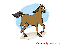 Trotte dessins gratuits – Cheval clipart