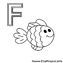 Fisch images – Alphabet allemand gratuits à imprimer