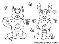 Écureuil clip art gratuit – Animal à imprimer