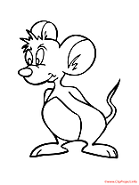 La mere la souris coloriage