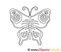 Papillon images gratuites – Animal à colorier