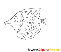 Poisson images gratuites – Animal à colorier