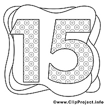 15 ans images – Anniversaire gratuit à imprimer