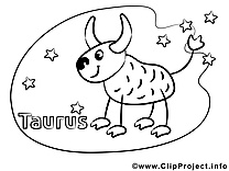 Taureau clip art gratuit – Anniversaire à colorier