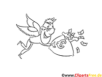 Ailes image – Coloriage argent illustration