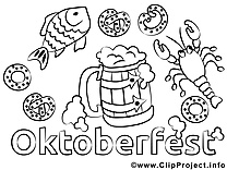 Bière clip art gratuit – Automne à colorier