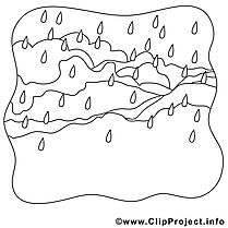 Collines dessin à télécharger – Automne à colorier