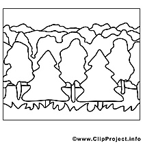 Forêt cliparts gratuis – Automne à imprimer