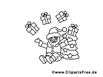 Cadeaux clipart – Avent dessins à colorier