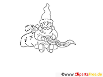 Clip art gratuit père noël – Avent à imprimer