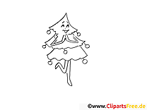 Clip art gratuit sapin – Avent à imprimer