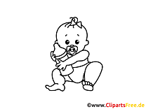 Bouteille lait dessin – Coloriage bébé à télécharger