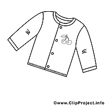 Chemise image – Coloriage bébé illustration