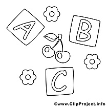 Cubes clip arts – Bébé à imprimer