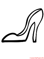 Chaussure clip art gratuit – Mardi gras à colorier