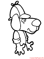 Chien coloriage