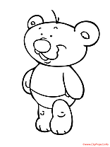 L'ours de peluche coloriage