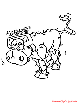 Vache coloriage