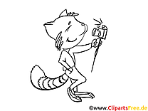 Selfie image – Coloriage chats illustration