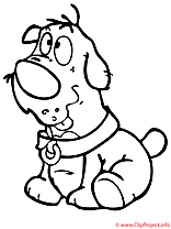 Petit chien coloriage