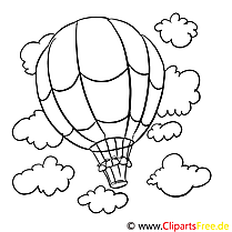 Ballon clip art – Divers image à colorier