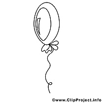 Ballon clip art gratuit – Divers à colorier