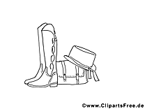 Bottes dessins gratuits – Divers à colorier