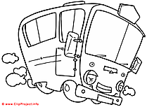 Bus coloriage gratuit