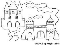 Château images à  imprimer clipart gratuit